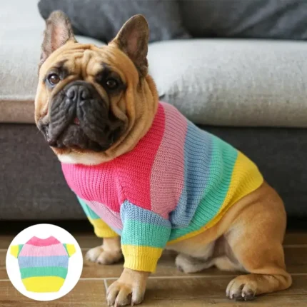 frenchie space shop multicolor french bulldog sweater