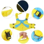 frenchie space shop splashy frenchie life jacket