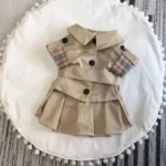 frenchie space shop trench coat french bulldog dress
