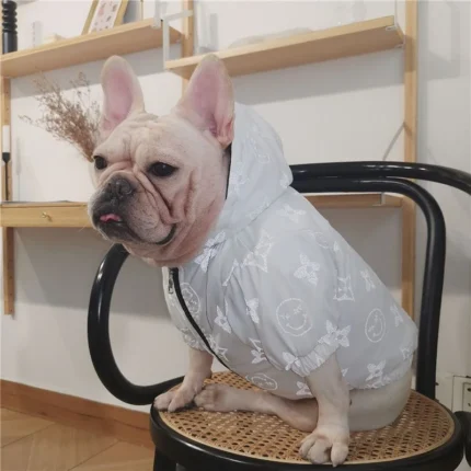 frenchie space shop reflective smiles french bulldog jacket