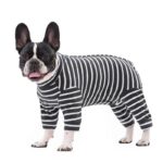 frenchie space shop striped french bulldog pajamas