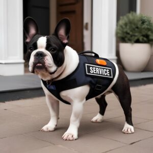 french bulldog service dog frenchie space