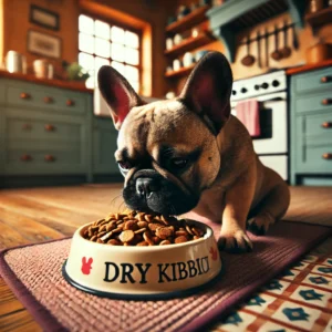 french bulldog refusing to eat frenchie space