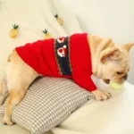 frenchie space shop santa frenchie sweater