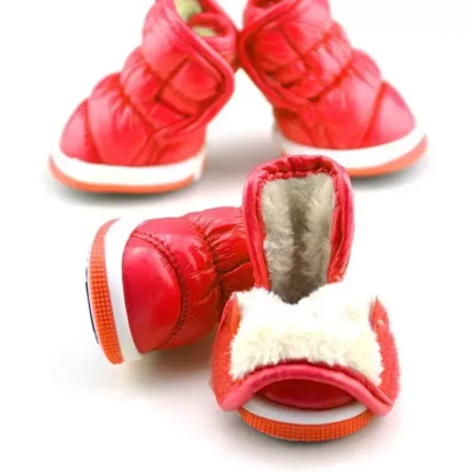 snow french bulldog boots