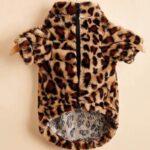 leopard french bulldog jacket