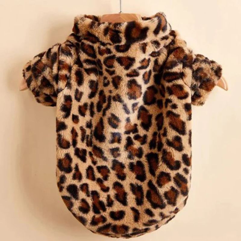 leopard french bulldog jacket