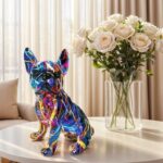 french bulldog graffiti statue