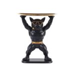 french bulldog tray statue
