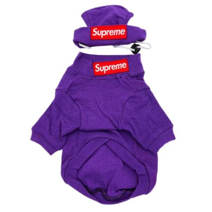 pupreme french bulldog hoodie hat