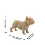 shiny french bulldog statue