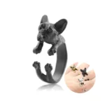 unisex french bulldog ring