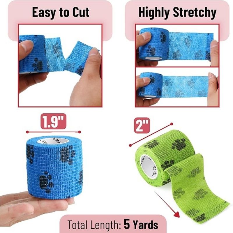 frenchie dog paw bandage