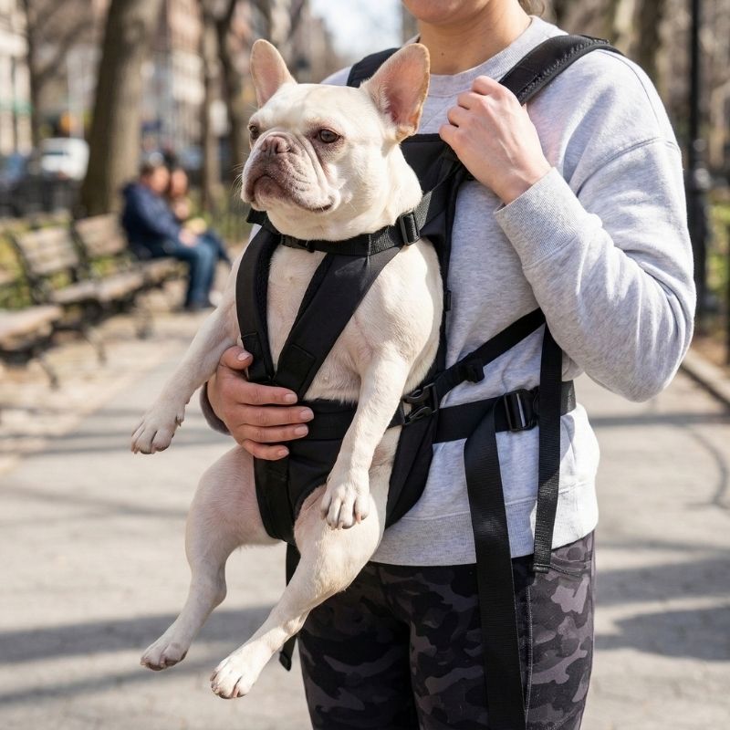 hiking french bulldog carrier