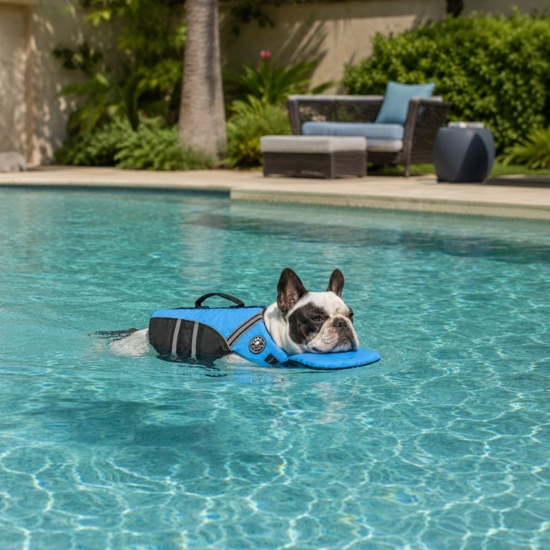 chinfloat frenchie life vest