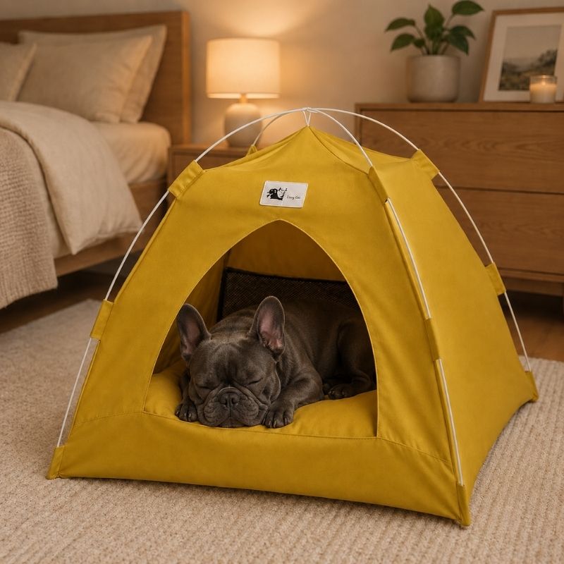 cozy frenchie tent house