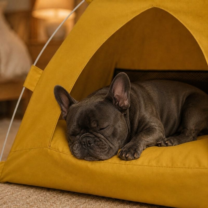 cozy frenchie tent house